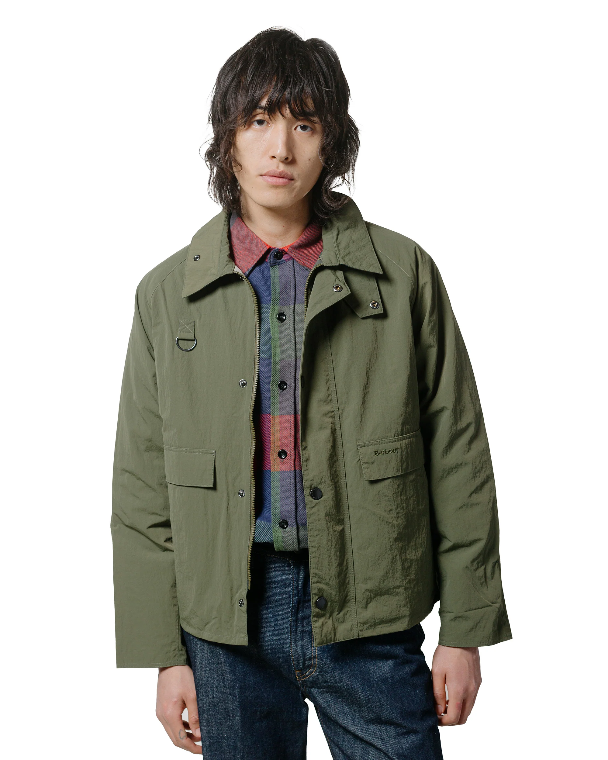 Barbour OS Spey Lightweight Showerproof Jacket Fern