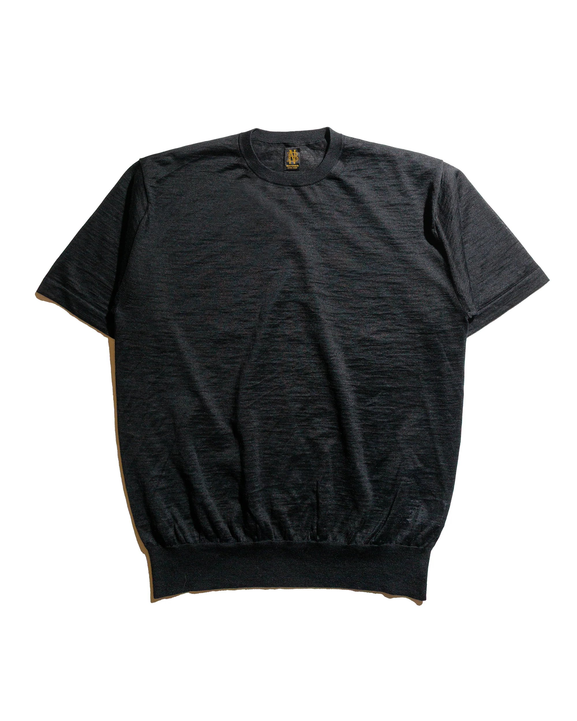 Batoner Choma Crew Neck S/S Black
