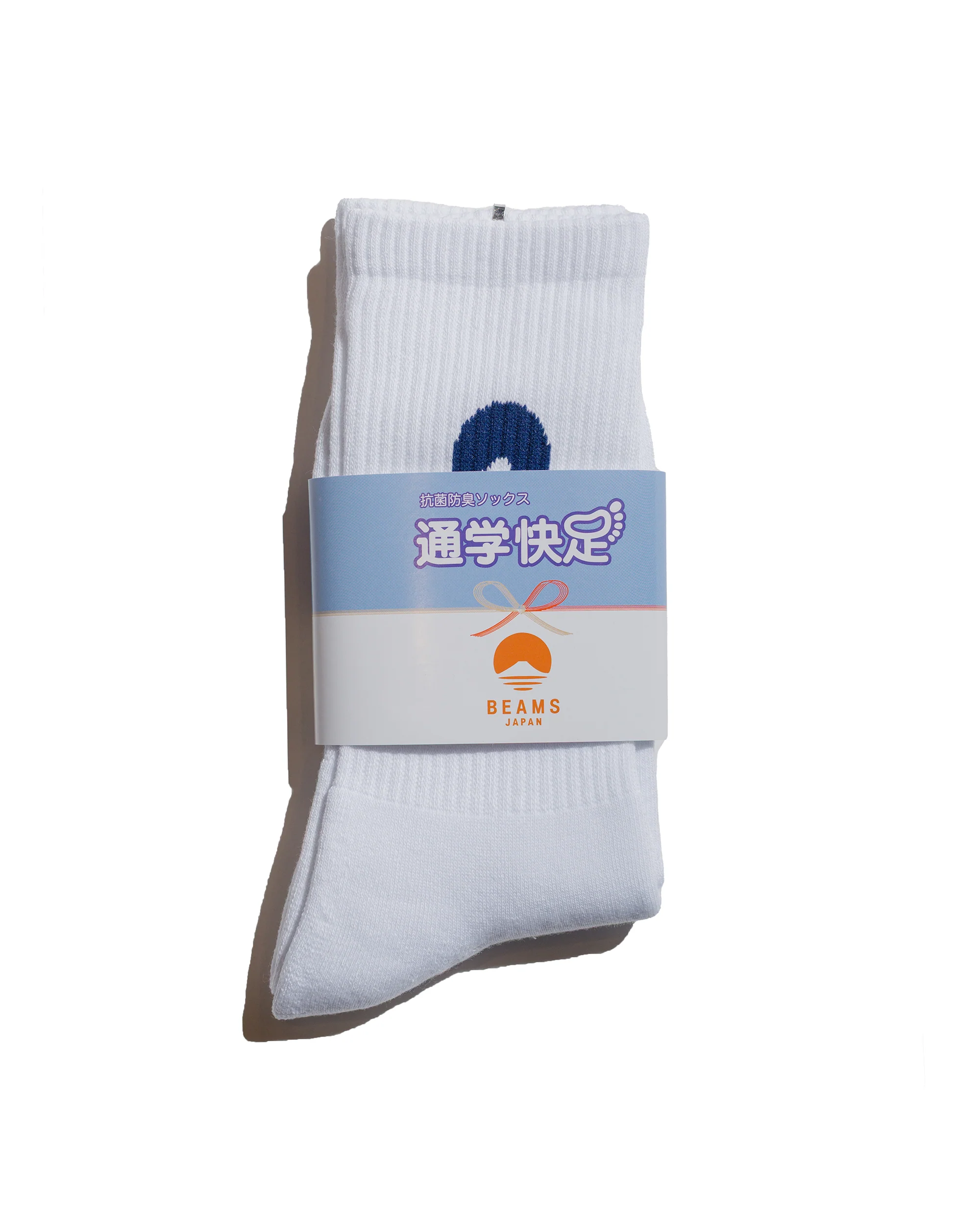 Beams Japan Logo Socks White/Blue