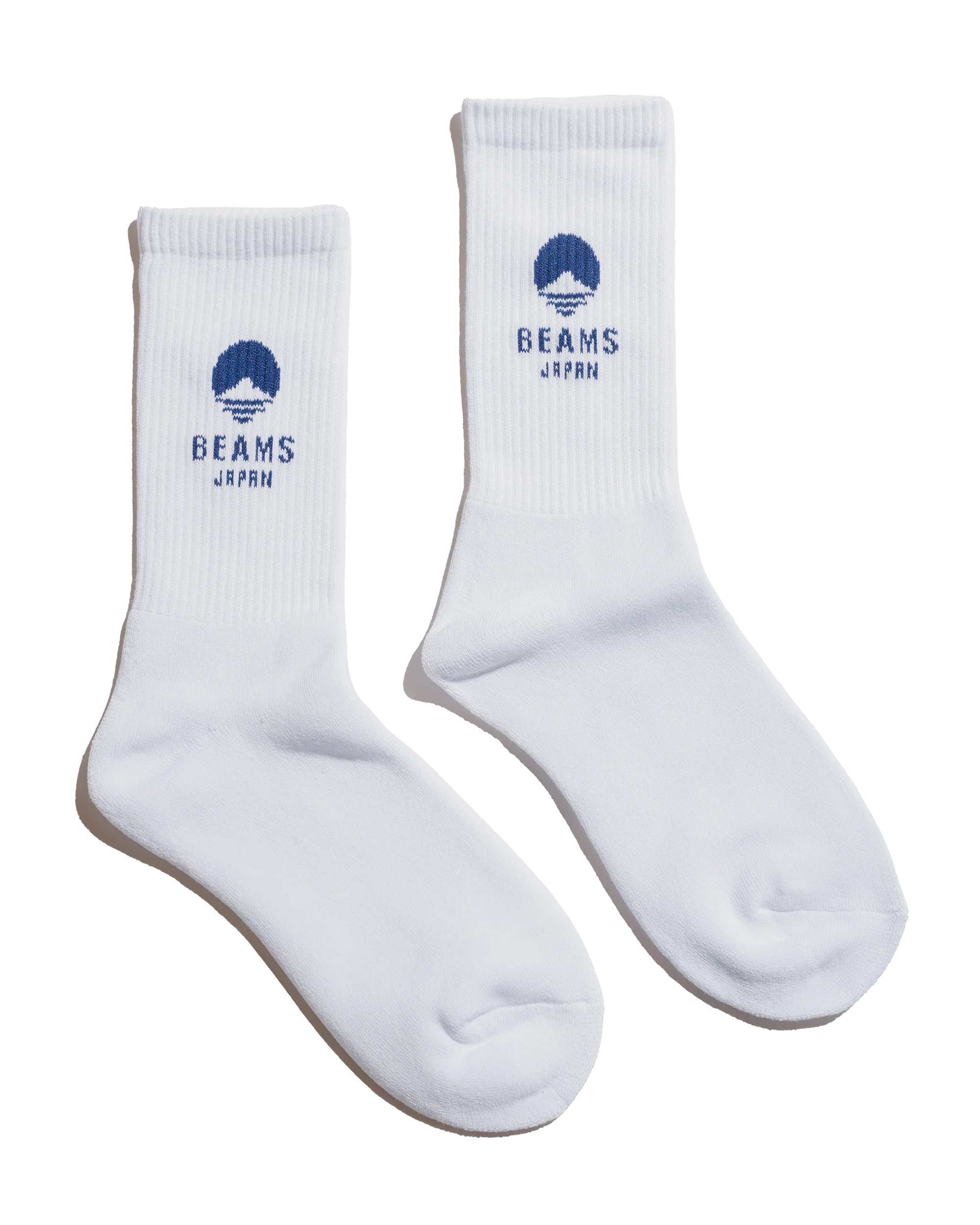 Beams Japan Logo Socks White/Blue