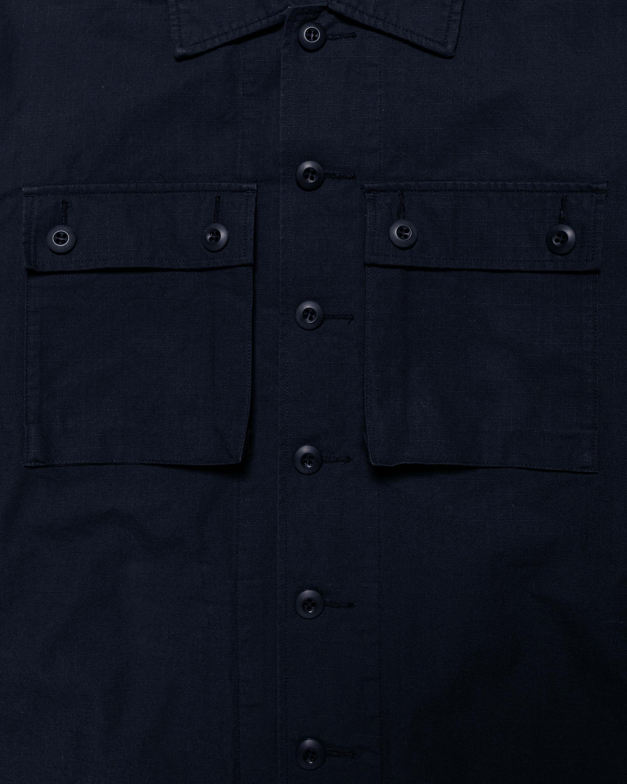5290-beams-plus-lost-found-mil-sht-jac-cotton-ripstop-navy-6.jpg Beams Plus Lost & Found MIL SHT-JAC Cotton Ripstop Navy