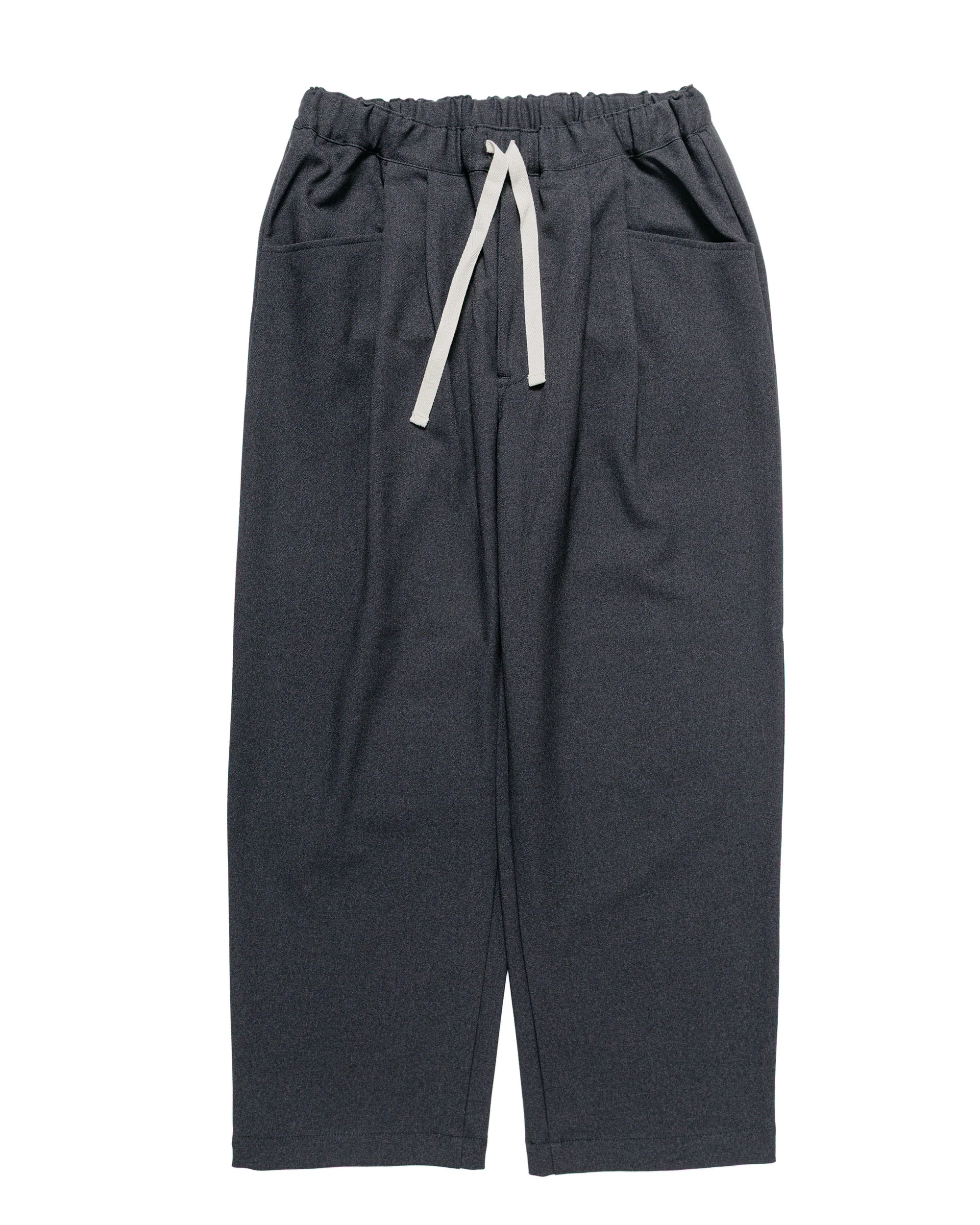 Danton Polyester Flannel Tuck Pants Dark Green/Grey