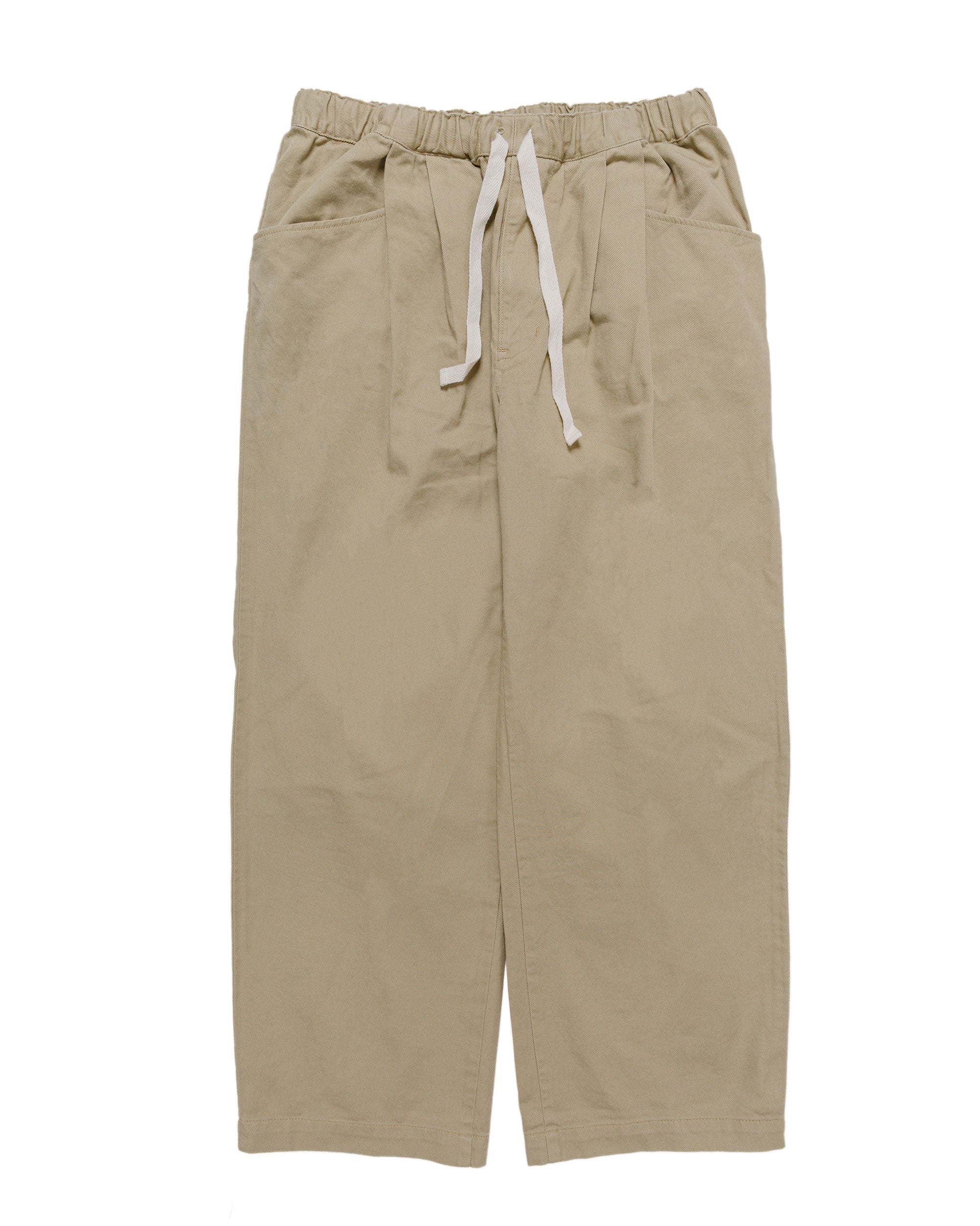 Danton 10/- Loose Chino Tuck Pants Beige