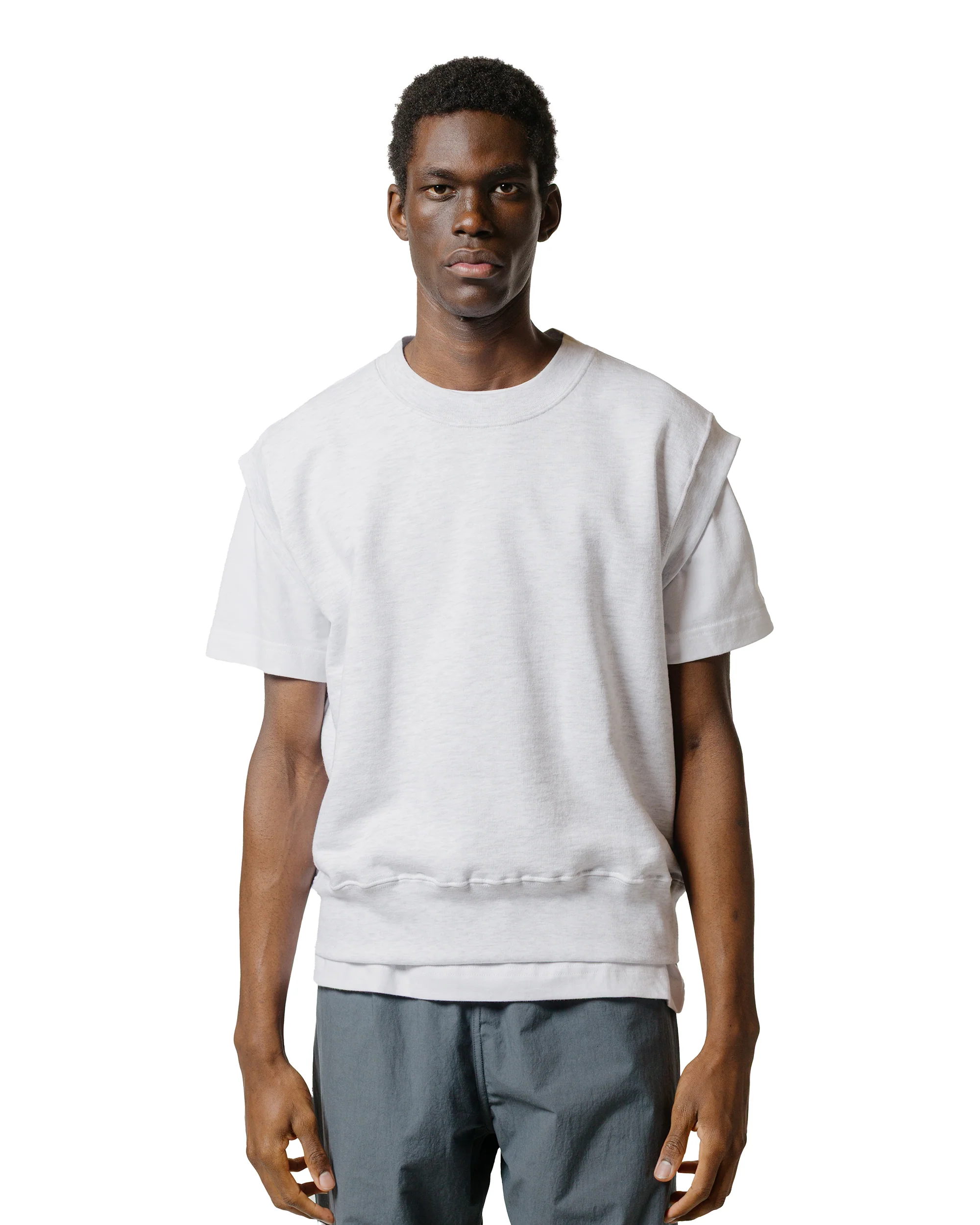 Body of Work Nettle Vest Dove Grey
