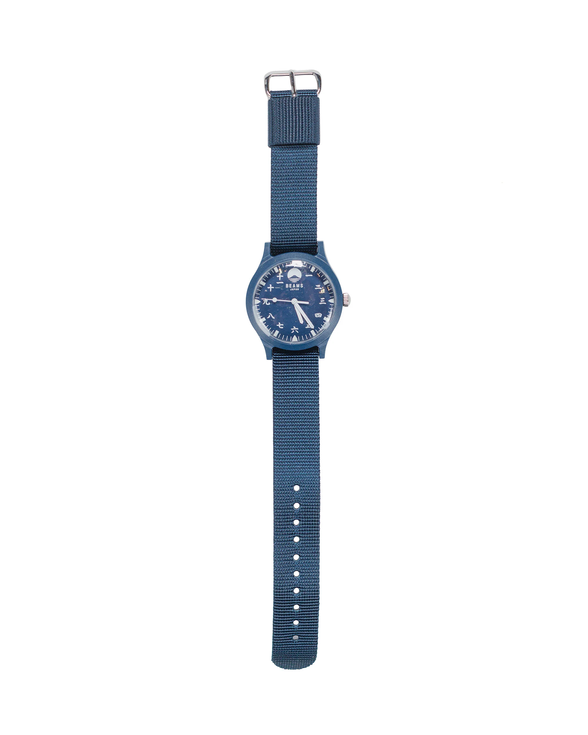 Beams Japan Kanji Number Wrist Watch Indigo