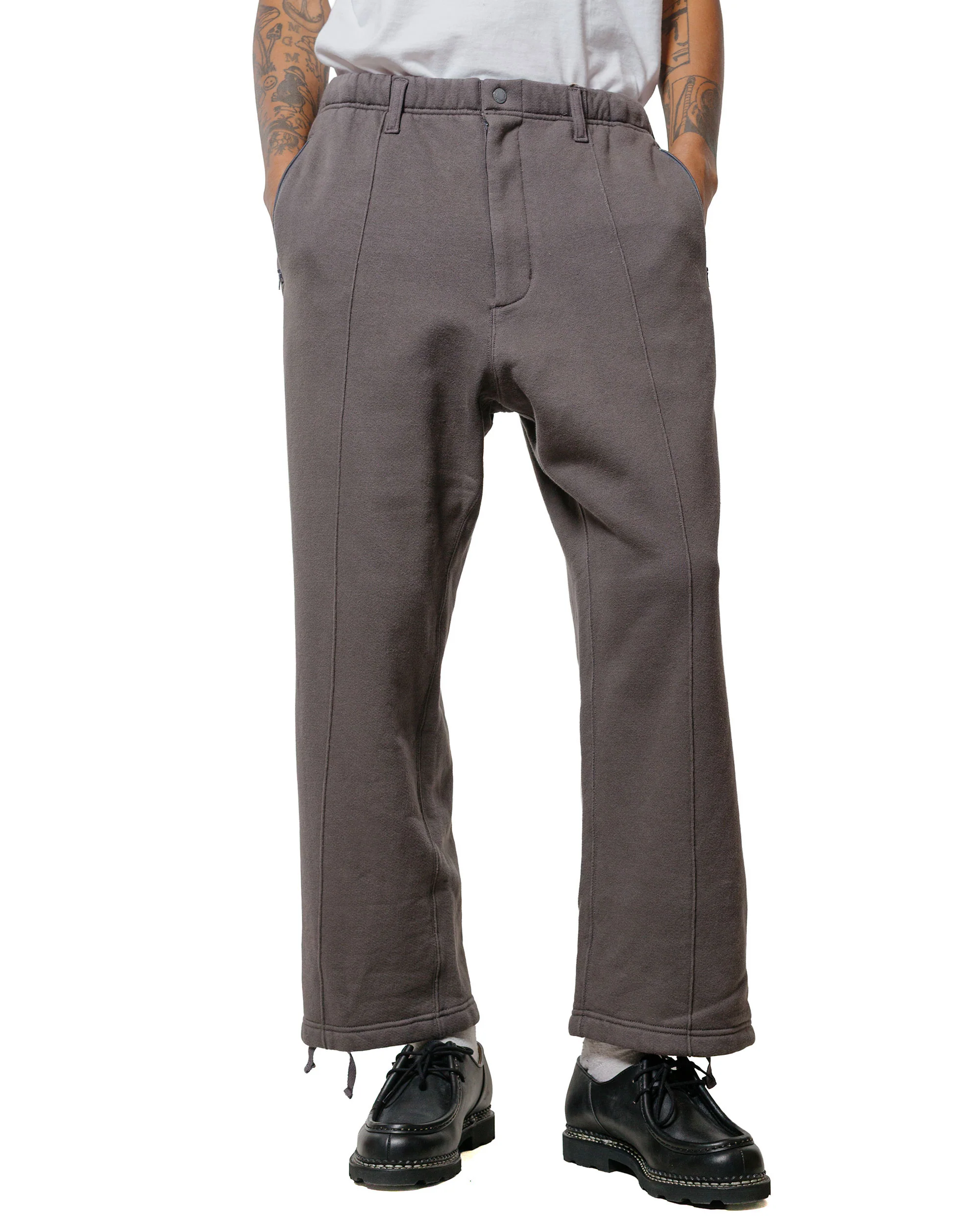 Engineered Garments Knit Leisure Pant Graphite 12oz Cotton Fleece