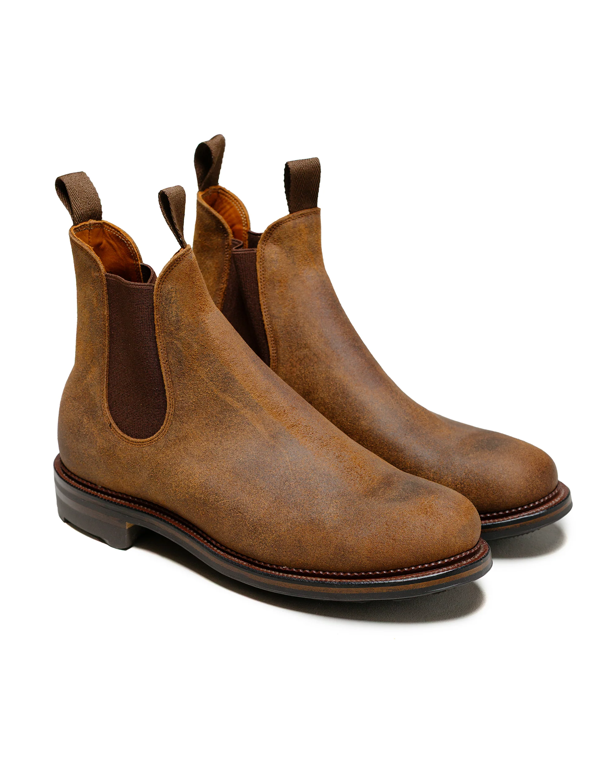 Viberg Chelsea Boot Urban Brown Waxy Commander