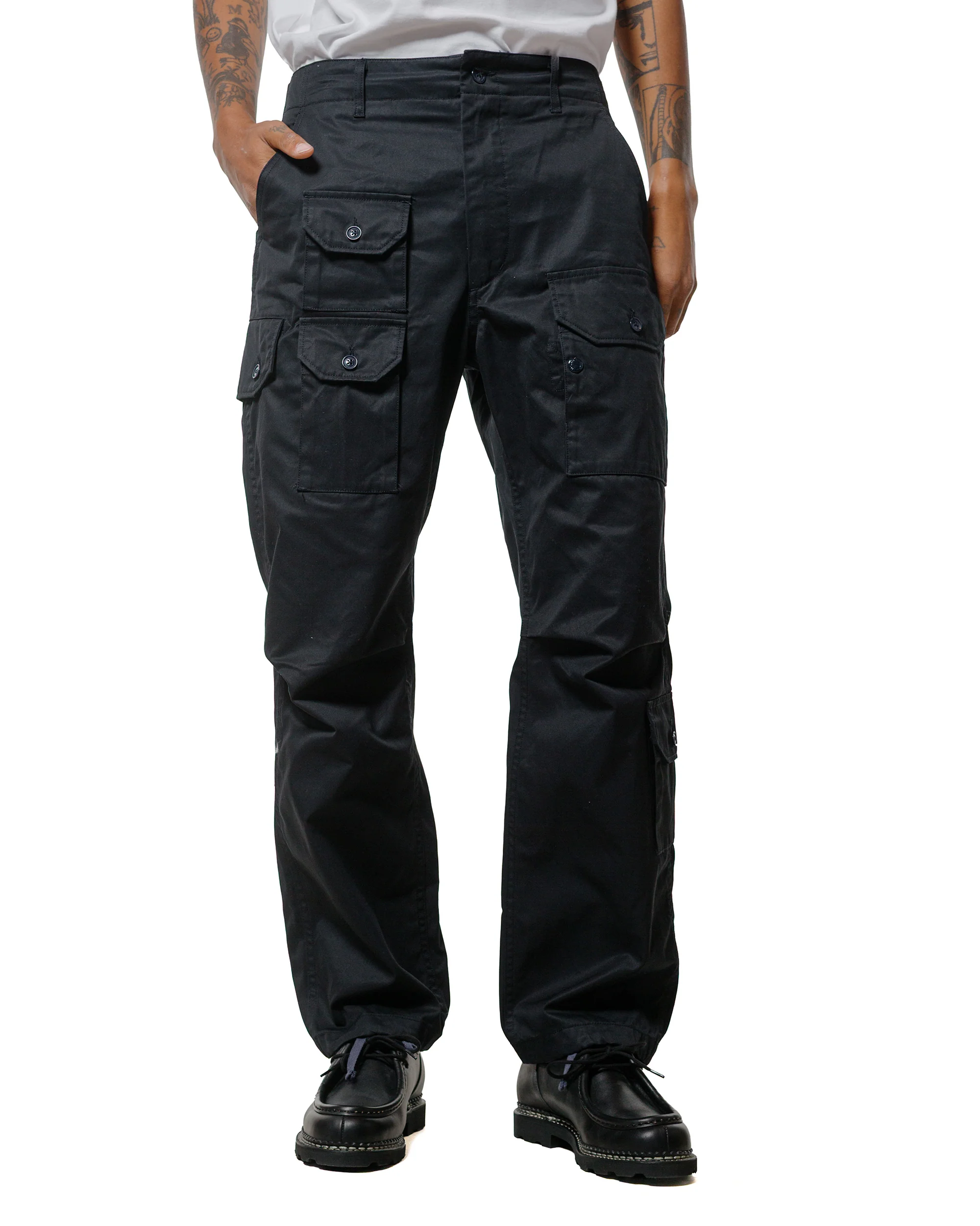 Engineered Garments Flight Pant Dark Navy Cotton Ventile Twill