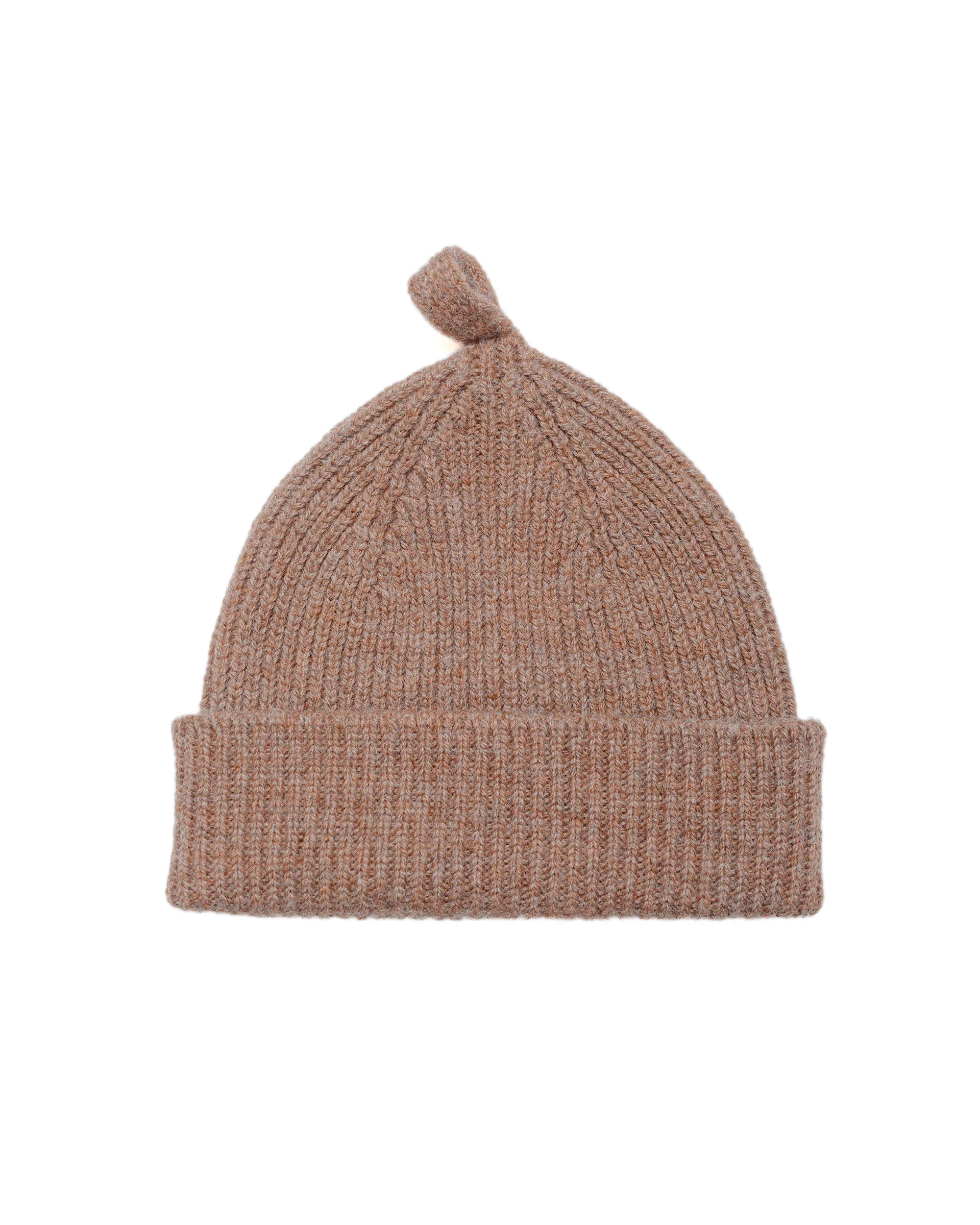 MHL Simple Ribbed Beanie British Wool Mineral