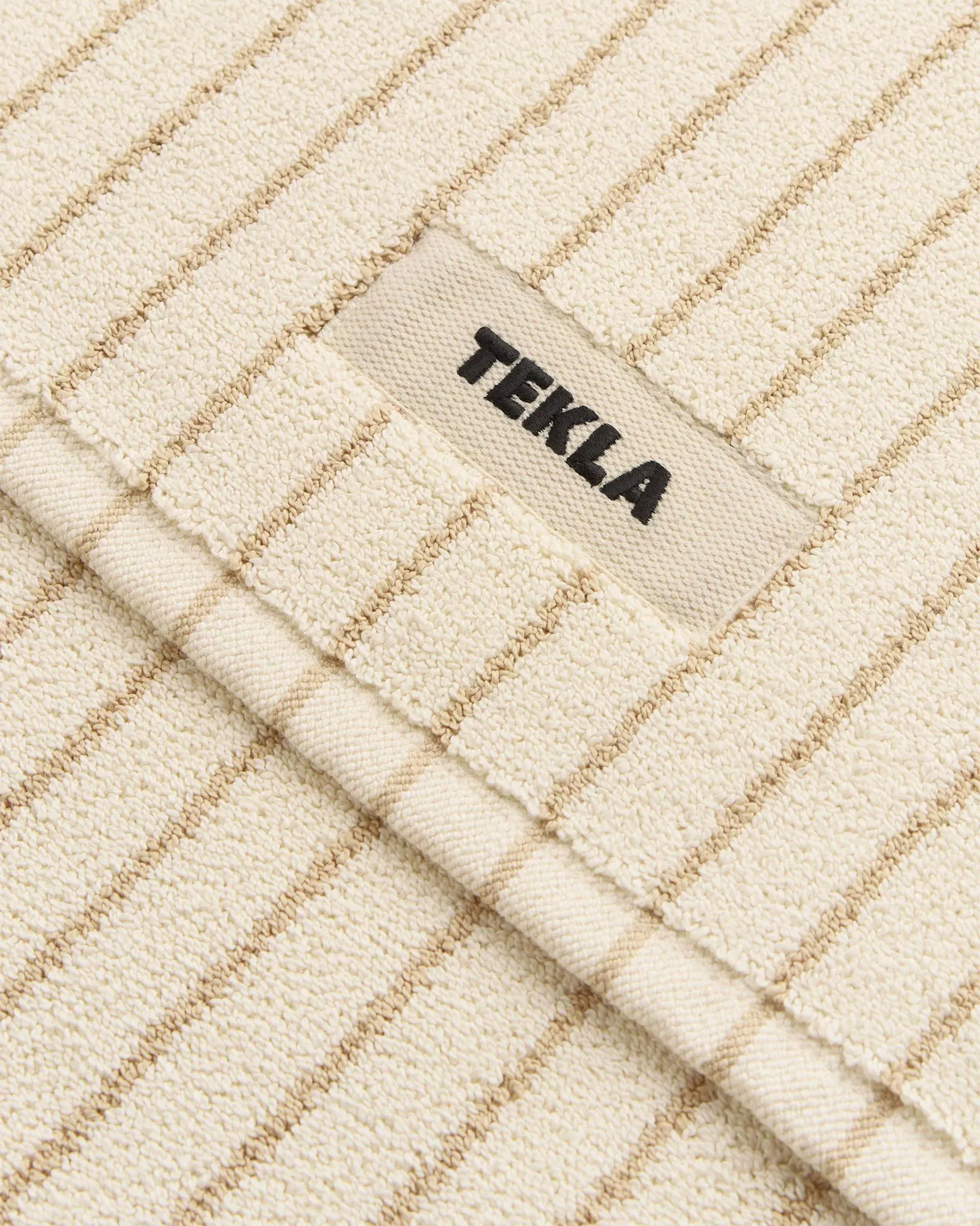 Tekla Terry Bath Mat Sienna Stripes