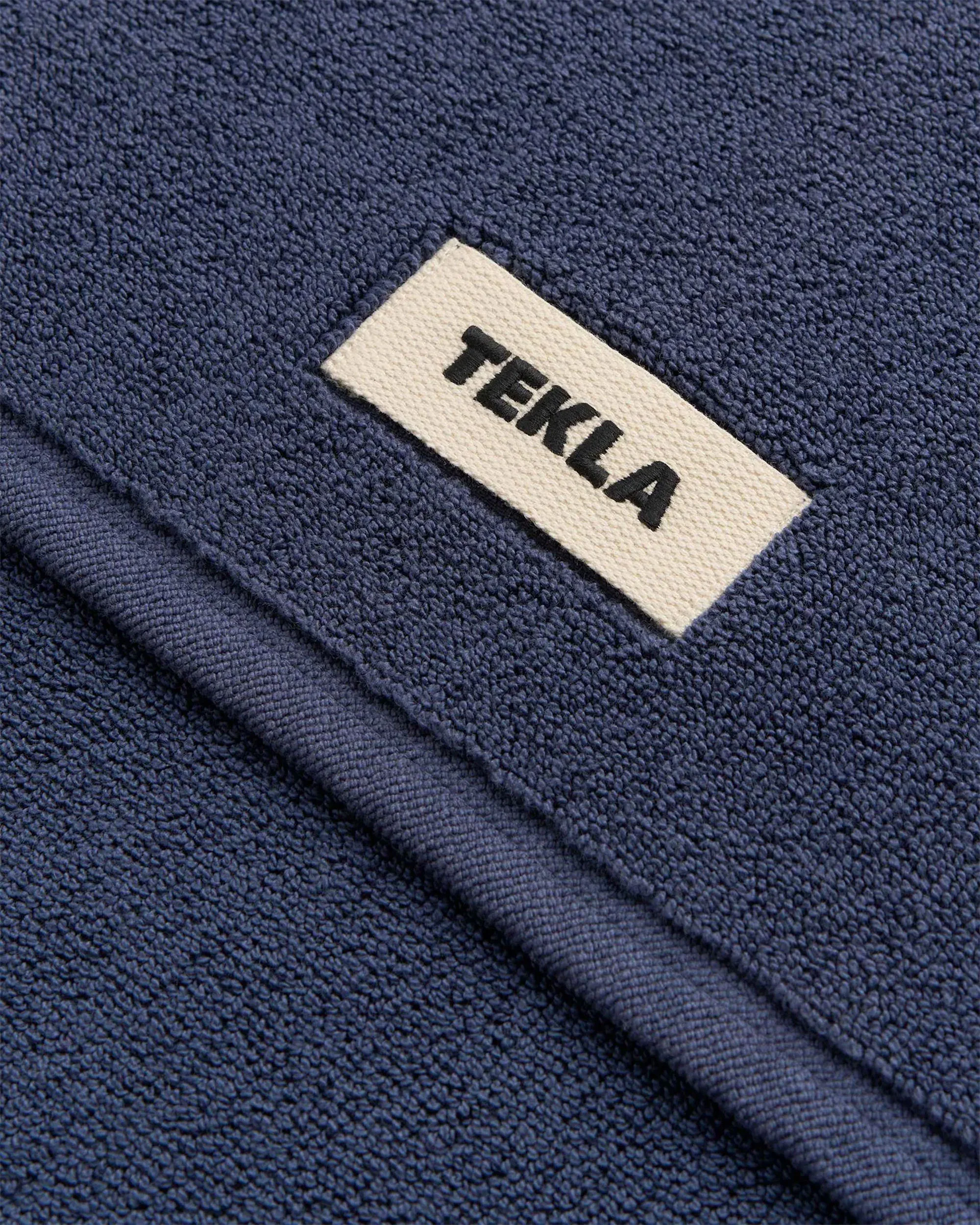 Tekla Terry Bath Mat Navy