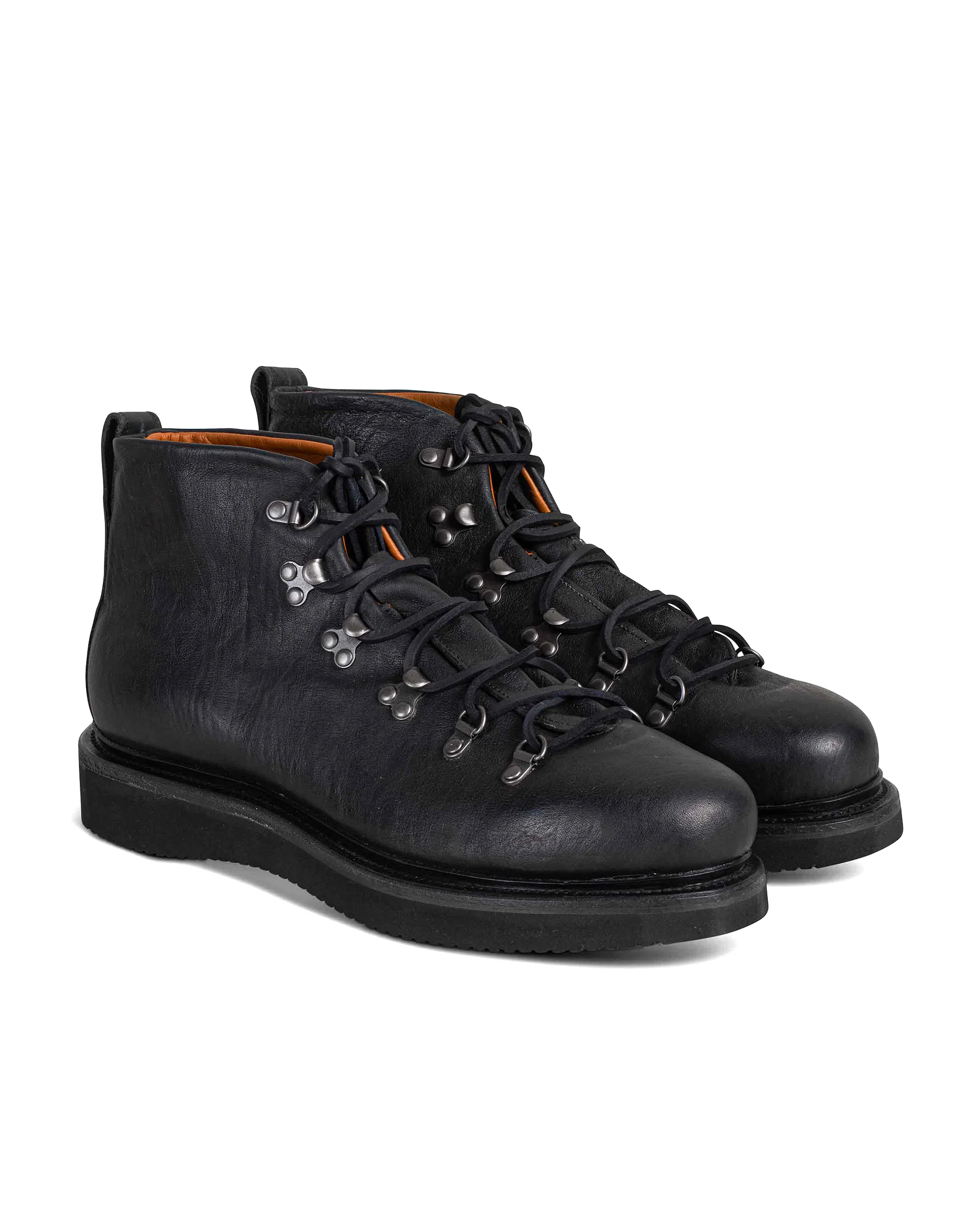 Viberg Hiker Nero Washed Kangaroo
