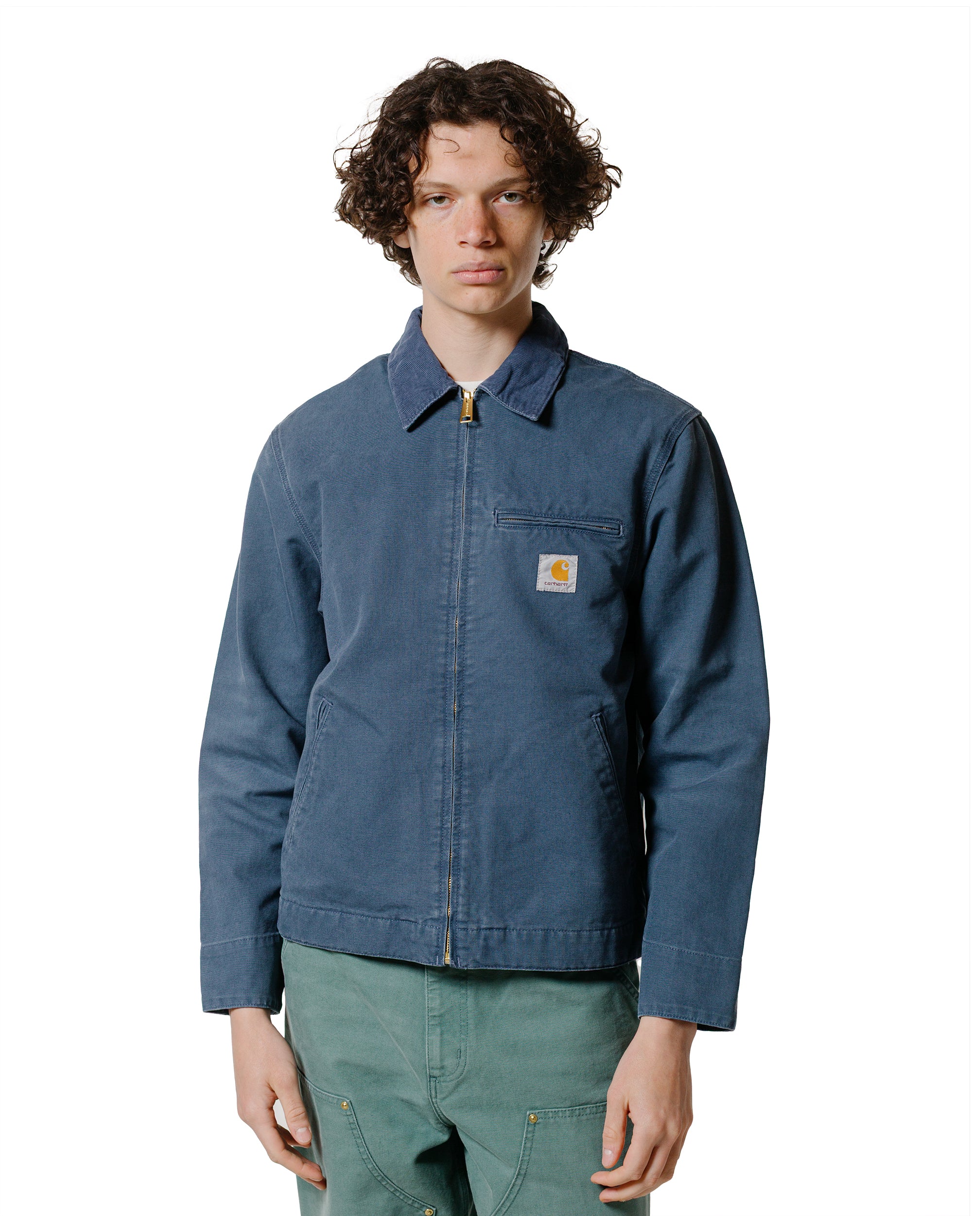 Carhartt W.I.P. Detroit Jacket Dusky Blue Stone Canvas