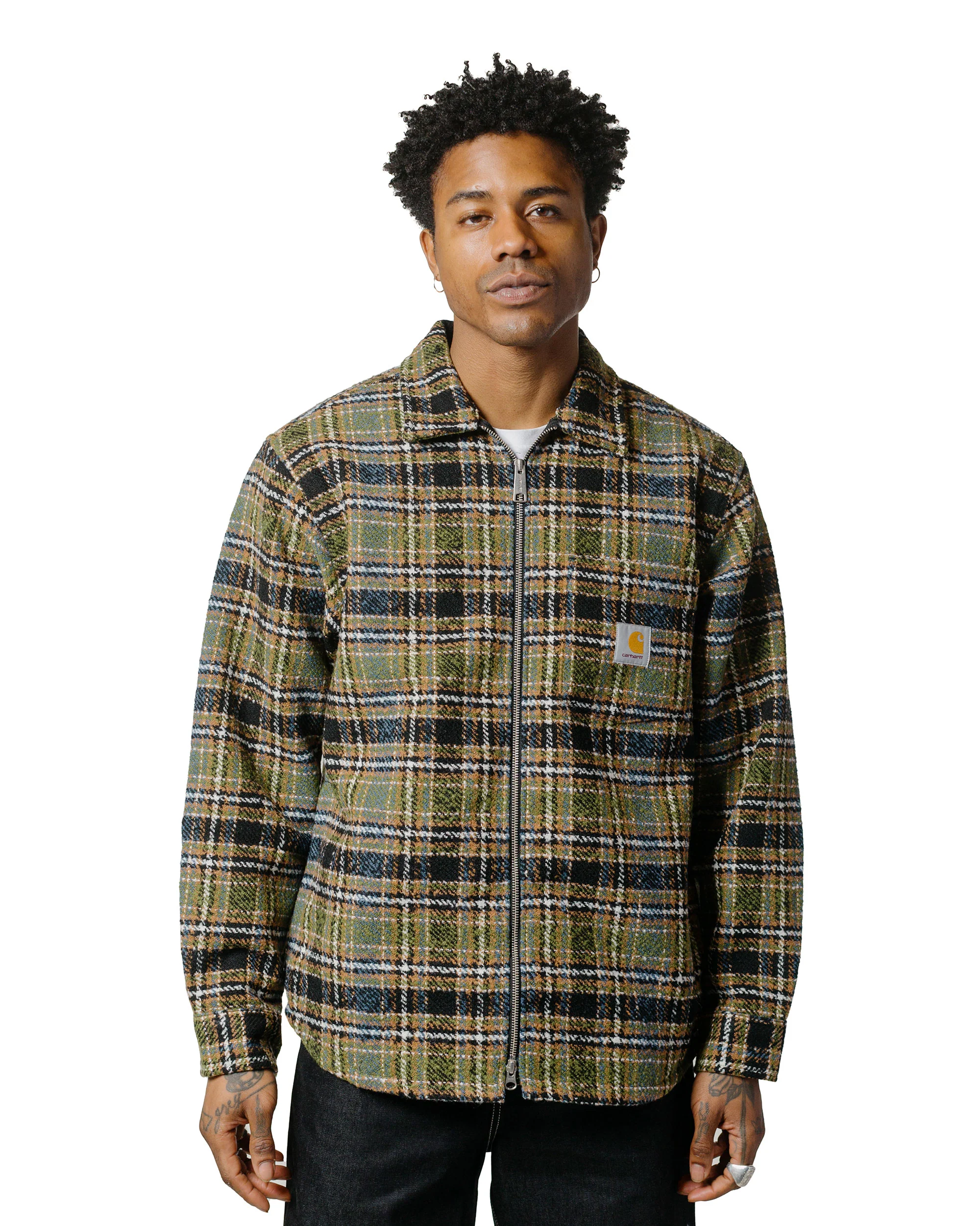 Carhartt W.I.P. Stroy Check Shirt Jacket Black