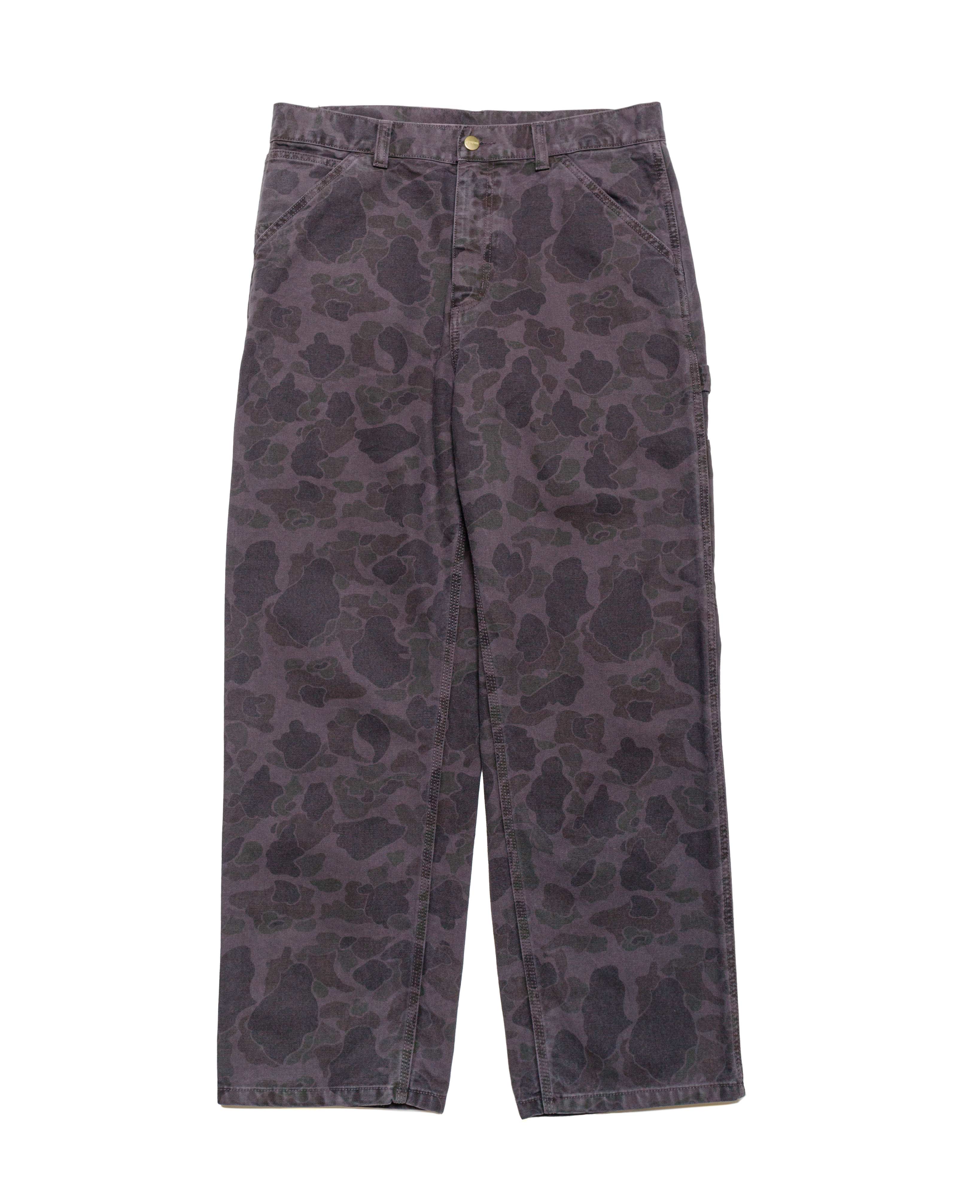 Carhartt W.I.P. Single Knee Pant Duck Camo Green/Graphite Garment Dyed