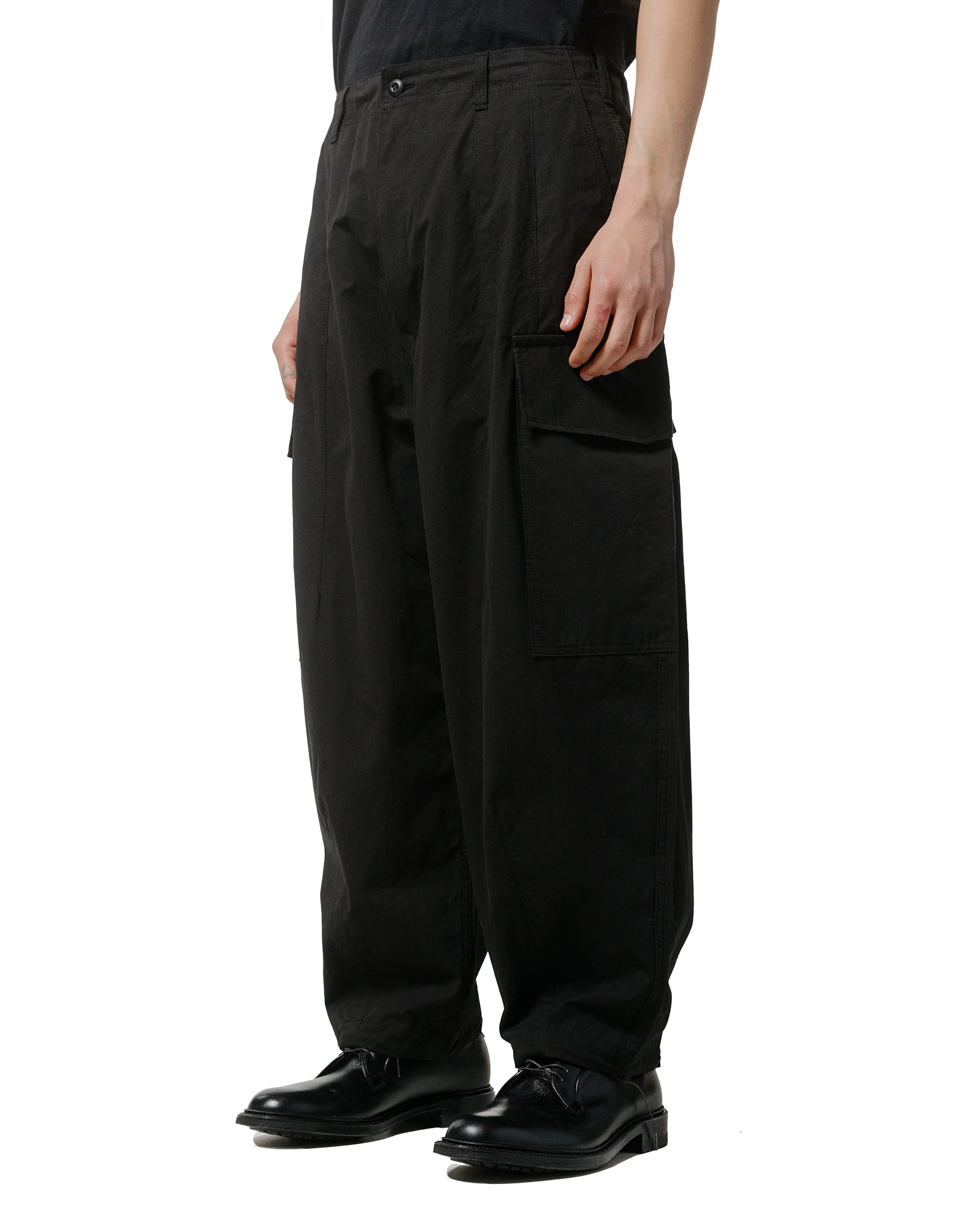 Comme des Garçons HOMME Compact Cotton Cargo Pants Blacks