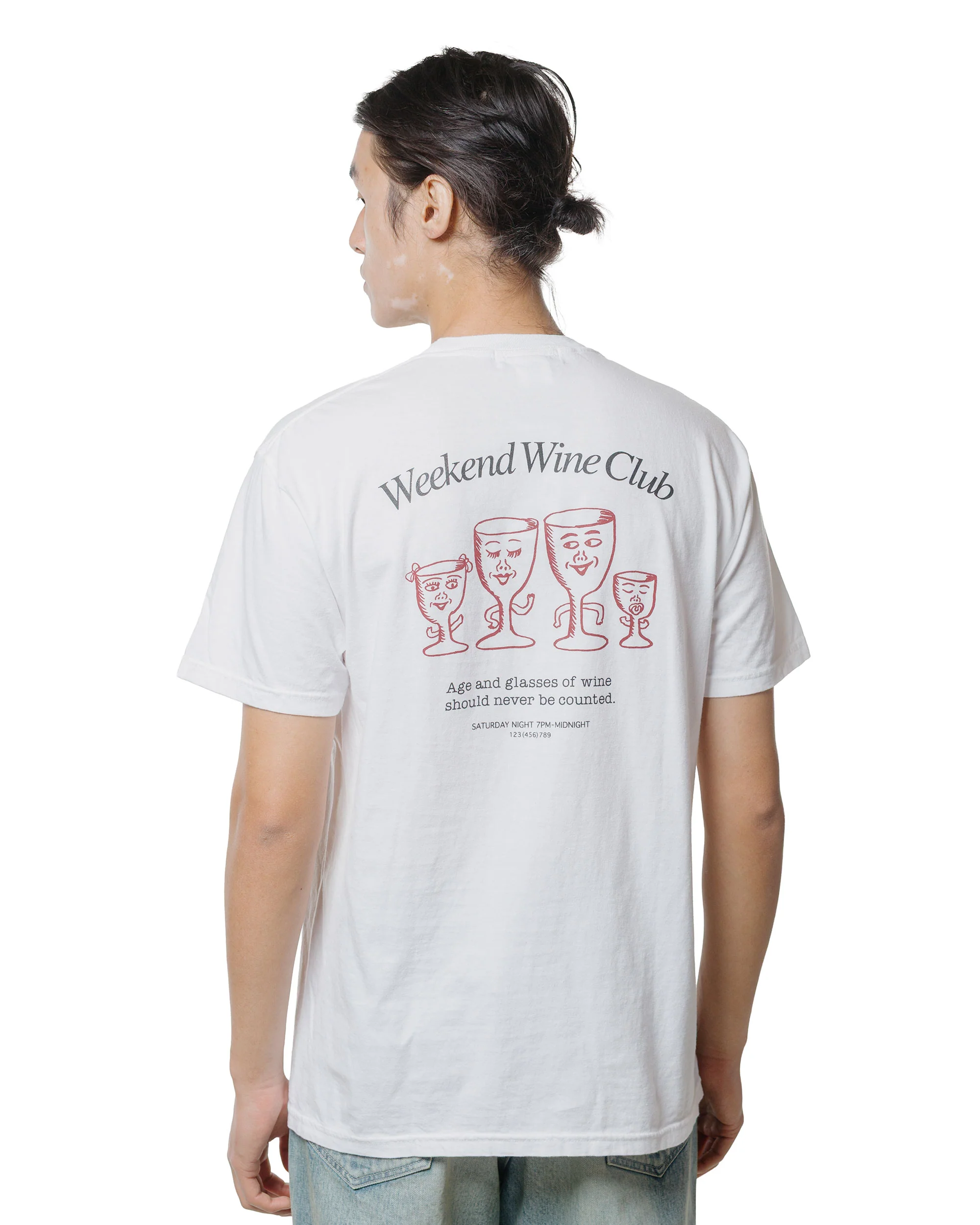 83-beams-japan-hongama-weekend-wine-club-t-shirt-white-3.webp Beams Japan Hongama 'Weekend Wine Club' T-Shirt White