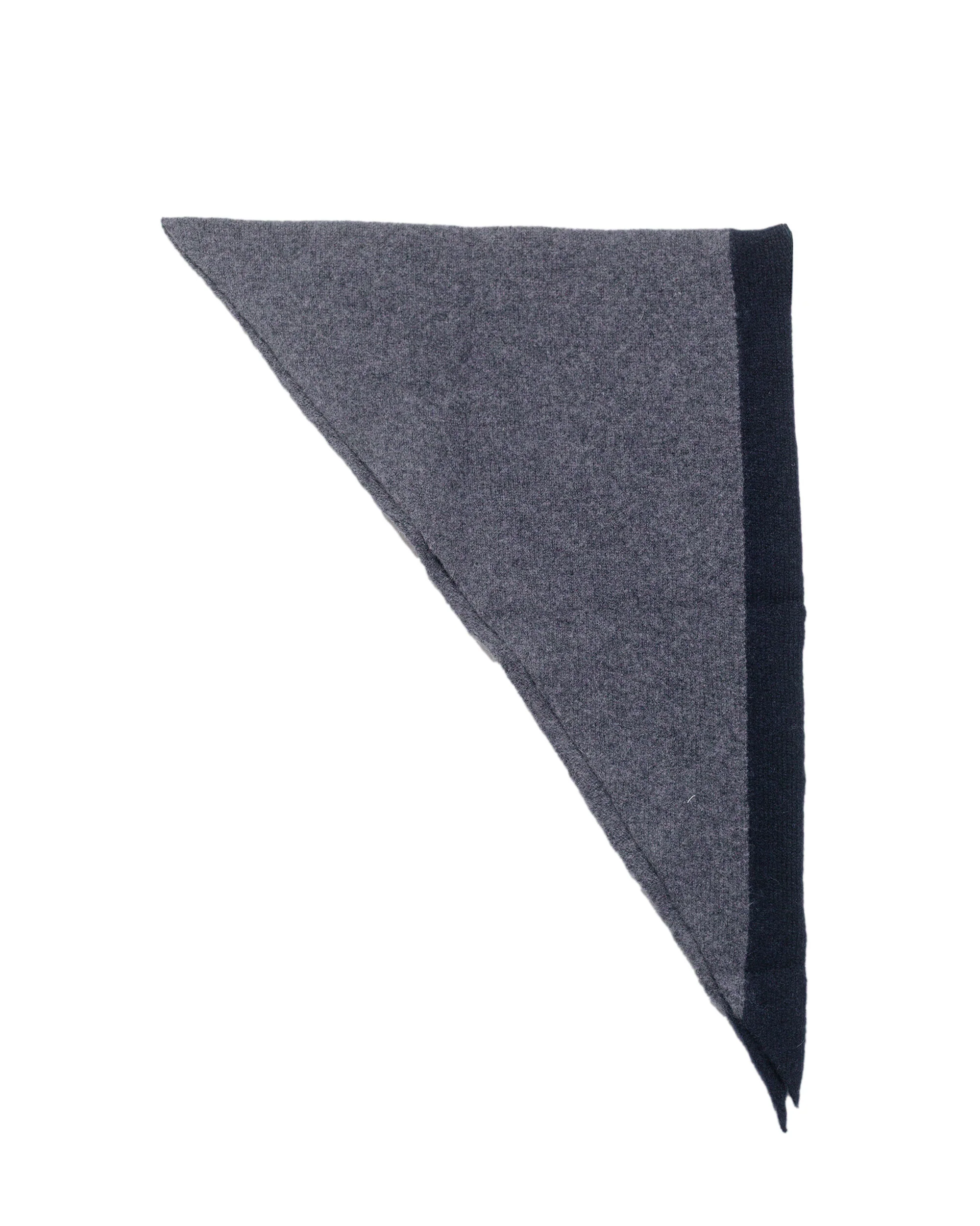MHL Tipped Scout Scarf Lambswool Grey/Ink