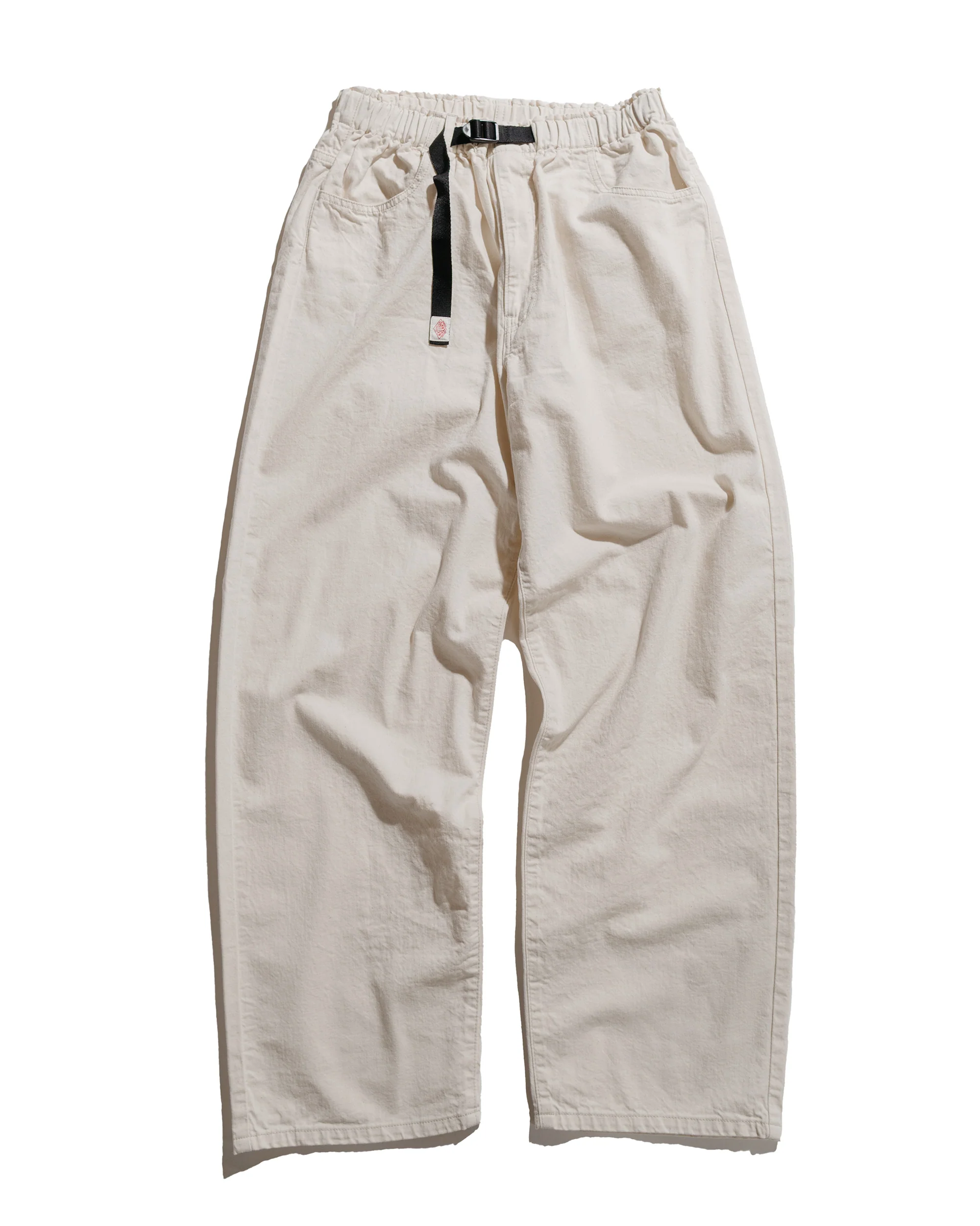 Danton Colour Denim Tuck Belted Pant Ecru