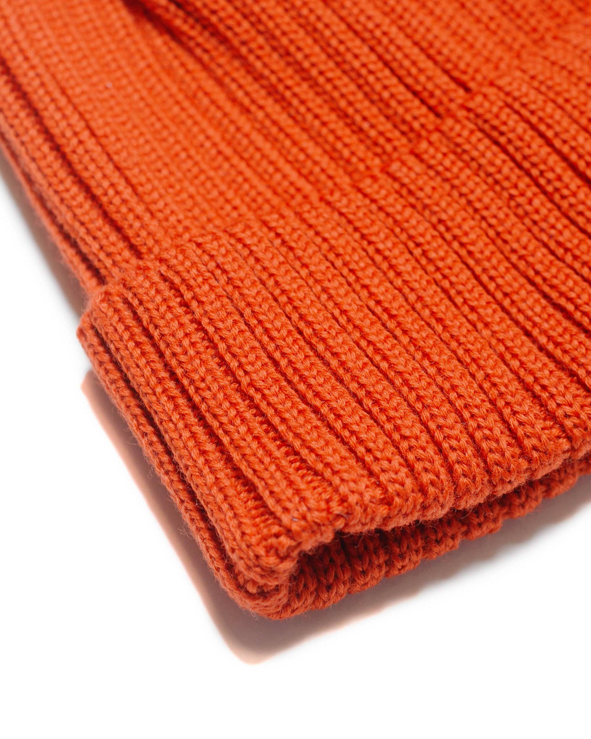 Danton Wool Rib Knit Beanie Apricot