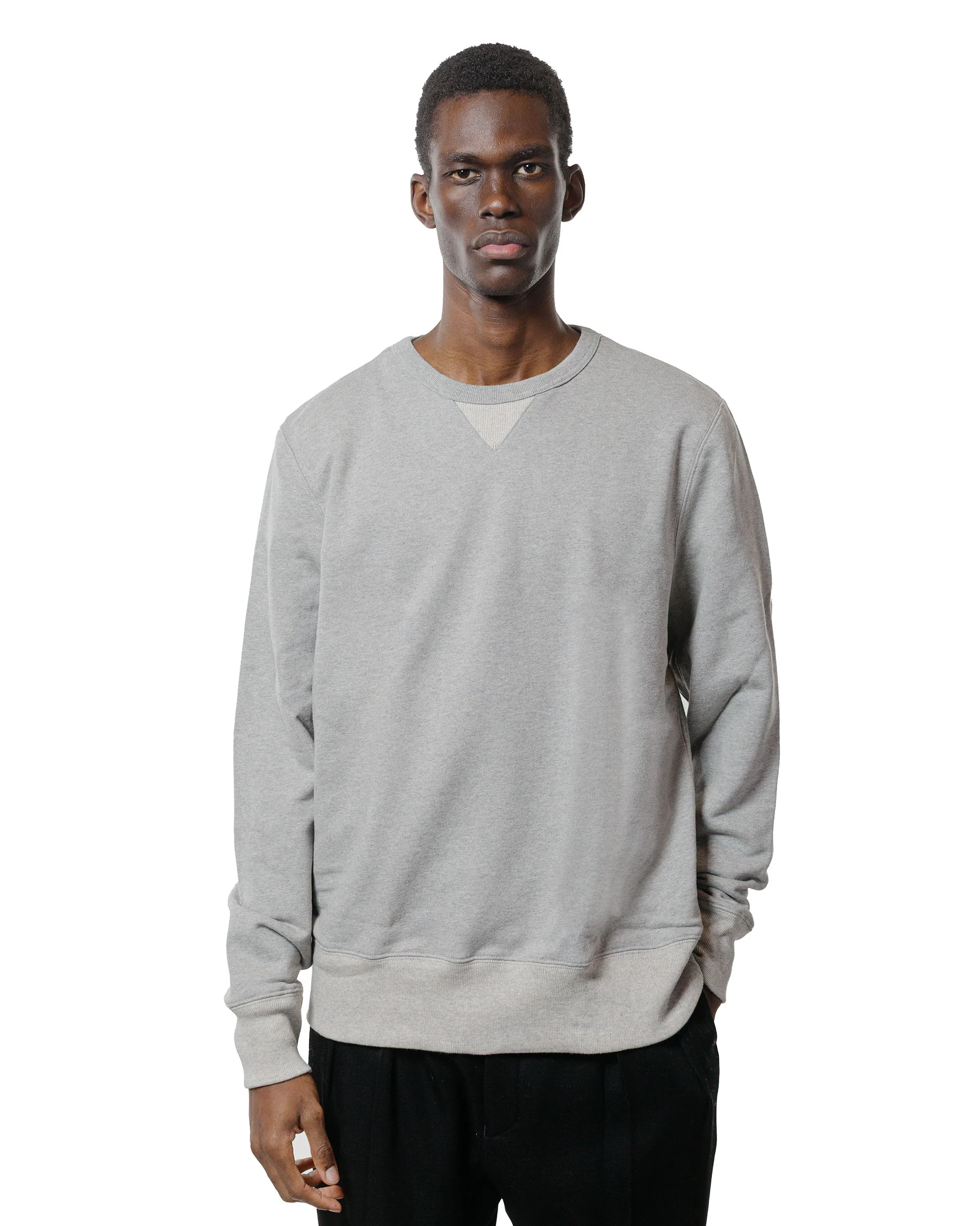 Merz B. Schwanen 3M46 Vintage Machine Fleece Sweatshirt Grey Melange