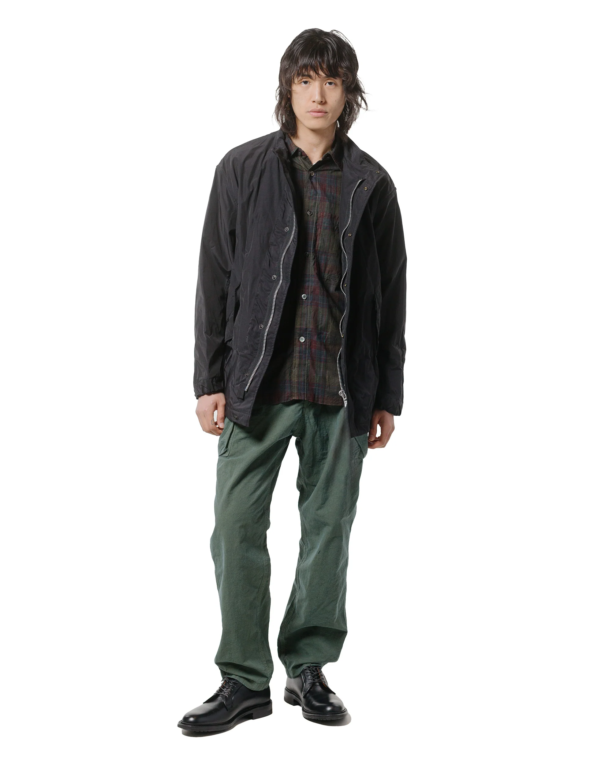 9453-sage-de-cret-nylon-cotton-typewriter-patchwork-military-jacket-black-4.webp Sage de Cret Nylon/Cotton Typewriter Patchwork Military Jacket Black